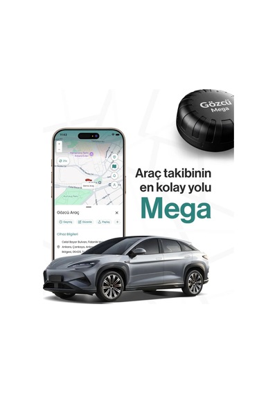 Gözcü Mega Gps  Sım Kartsız, Mıknatıslı, 3 Yıl Pil Ömürlü Küresel