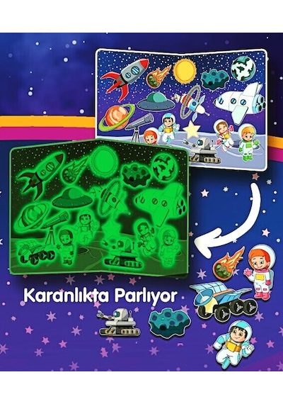 Todizoo Space World Manyetik Hikaye Oluşturma