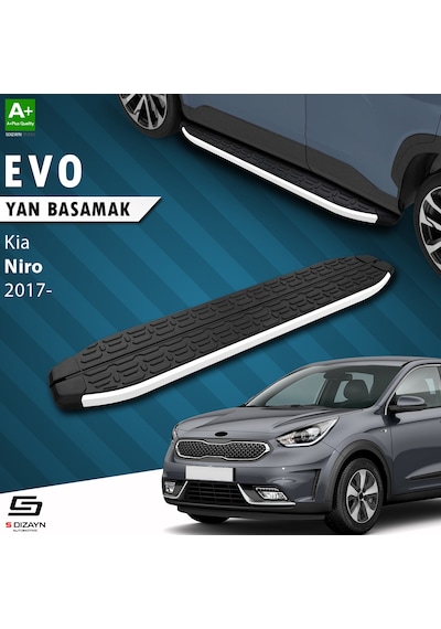 S-dizayn Kia Niro Evo Aluminyum Yan Basamak 183 Cm 2017 Üzeri
