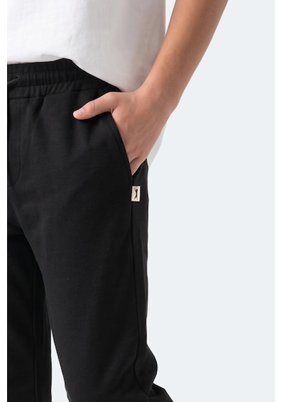 Slazenger Polly Unisex Çocuk Siyah Eşofman Altı