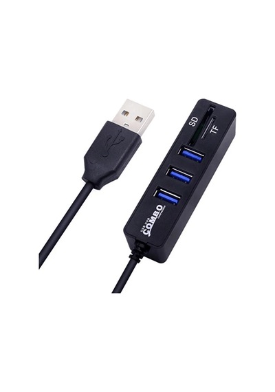 Combo 3 Port Usb 2.0 Hub + Tf / Sd Kart Okuyucu