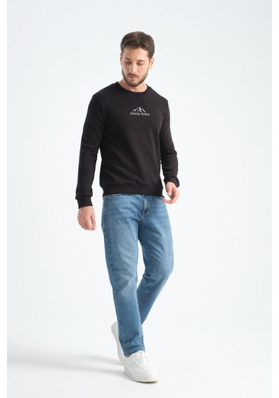Shooter Sportwear Ribey Tekstil İth.ihr.san.tic.ltd.şti Erkek Üç İplik Sweatshirt Şardonsuz Pamuklu Regular Fit Bisiklet Yaka Spor Sweat siyah Shooter Sportwear Ribey Tekstil İth.ihr.san.tic.ltd.şti Erkek Üç İplik Sweatshirt Şardonsuz Pamuklu Regular Fit Bisiklet Yaka Spor Sweat siyah