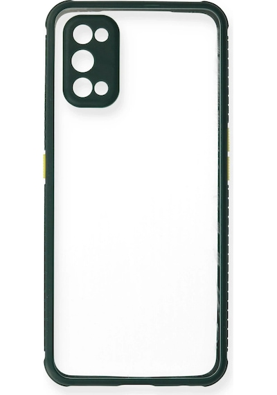 Cosmotex Newface Realme 7 Pro Kılıf Miami Şeffaf Silikon - Koyu Yeşil