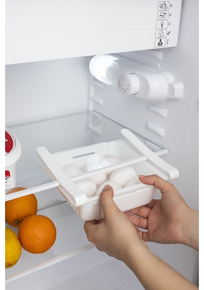 Porsima Org-10 Dolabı İçi Organizer Askılı Akordion Süzgeçli Raf Beyaz