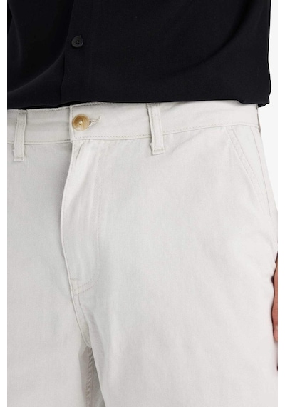 Defacto %100 Pamuk Regular Fit Bermuda Şort E1231ax25smgr492 Gri