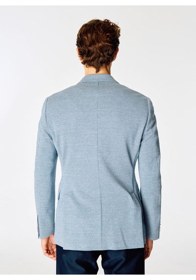 Hackett Lacivert - Beyaz Erkek Slim Fit Ceket Hm443298