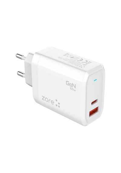Ariatech Always-01 Gan Tech Type-c Pd4.0 Usb-a Qc3.0 Hızlı Şarj Özellikli Seyahat Şarj Başlığı 65w - Bey Beyaz