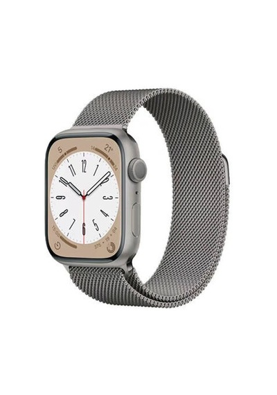 Apple Watch 40mm Uyumlu Krd-98 Metal Kordon - Gri