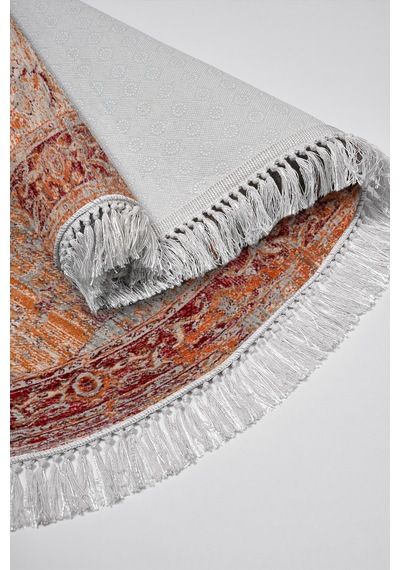 Eko Trend Djt Yıkanabilir Kaymaz Taban Oval 3 Lü Yatak Odası Takımı P1356 Vintage Kırmızı