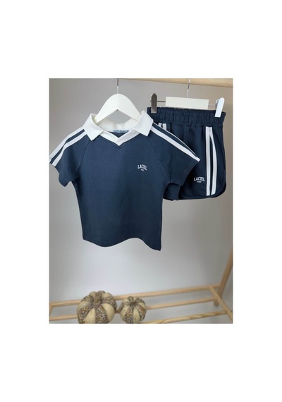 Poala Kids Lacivert Spor Takım Siyah