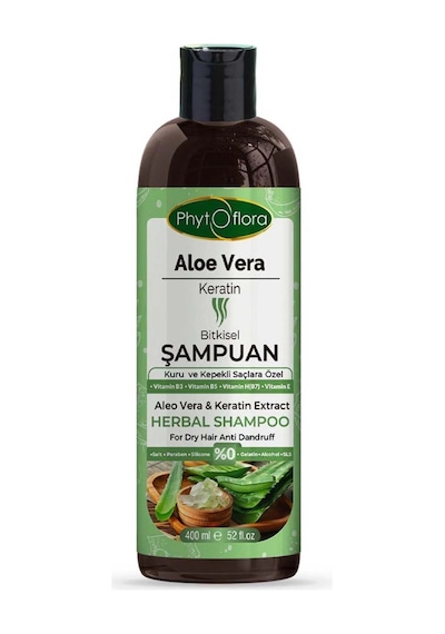 Phytoflora Aloe Vera Ve Keratinli Bitkisel Şampuan 400 Ml