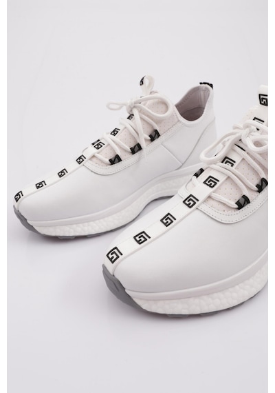 Dgn 17391 Erkek Bağcikli Casual Sneacker Ayakkabi 17391-17-R11355 Beyaz