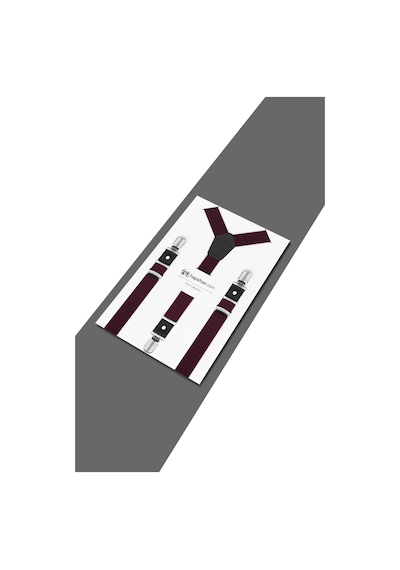 Hapshoe Ayarlanabilir Klipsli Bordo Çocuk Kemer Pantolon Askısı Bordo
