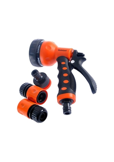 Lunaev 1 2 4lüset Tetikli Süzekli Tabanca 7 Fonksiyon Hortum Bağlantıları 0 - 10 CM