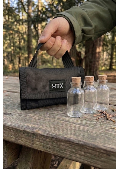 Utx Kamp Baharatlığı Dayanıklı Askeri Kumaş, Taşınabilir Kamp & Outdoor Baharat Çantası Siyah
