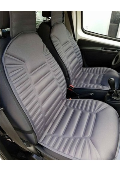 Renault Clio 5 Füme-gri Koltuk Kılıf Koruyucu Minderi Ön 2li Minder Ortopedik Lüks