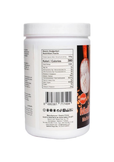 Maltodekstrin 200 Gr Kıvam Ve Doku Düzenleyici Toz