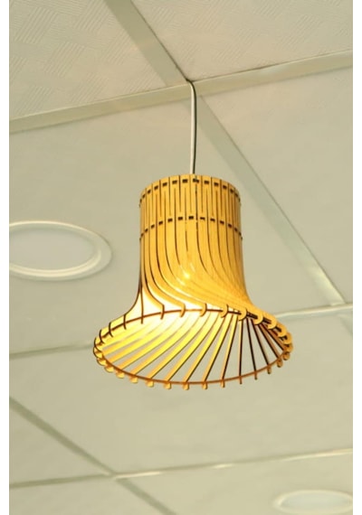 Dekoratif Avize Çocuk Odası İçin Ahşap Avize 20 Cm Çapında Doğal Avize Ahşap