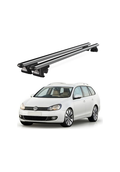 Venüs Volkswagen Golf 2009-2013 Uyumlu Gri Ara Atkı Port Bagaj Tavan Barı