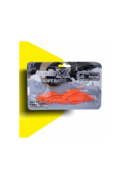 Spıınx Sandworm Lrf Silikon 6cm 18p Uv Orange