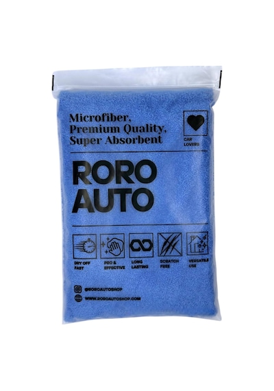 Etna Mikrofiber Araç Yıkama Bezi & Oto Kurulama Havlusu 50x70 Mavi