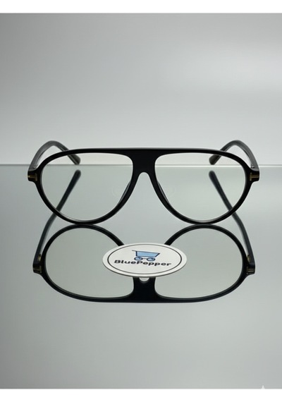 Zenit Modern Çerçeveli Gözlük Unisex Yuvarlak Stil Sahibi Mavi Işık Korumalı Camları Değişebilir Siyah