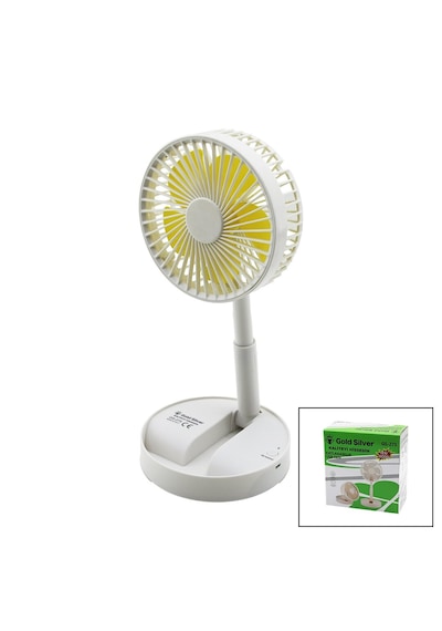 Masa Üstü Vantilatör Usb Şarjıl Katlanır Fan 13.6cm - Uzayan Ayak 11-16cm 180 Derece Telefonluklu Gs-275 5224