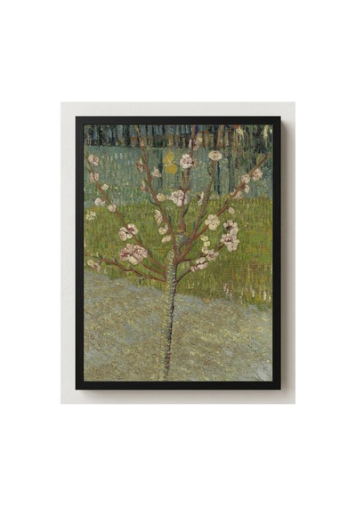 Van Gogh Van Gogh Çiçek Açan Şeftali Ağacı Pembe Çerçevesiz Poster 21x30 Cm A4 Tablo Van Gogh