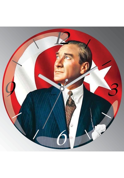 Atatürk Portre Bombeli Gerçek Cam Sessiz Duvar Saati (243073817) Çok Renkli Atatürk Portre Bombeli Gerçek Cam Sessiz Duvar Saati (243073817) Çok Renkli