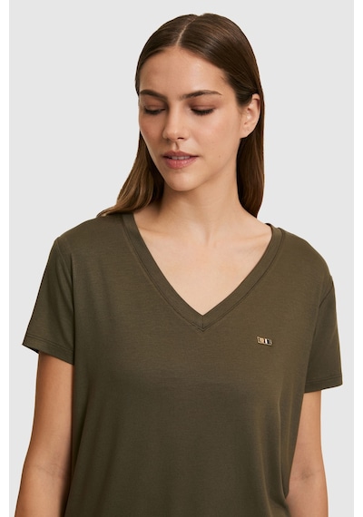 U.S. Polo Assn. U.s. Polo Assn. Kadın Koyu Haki Tişört Basic 50323448-vr111