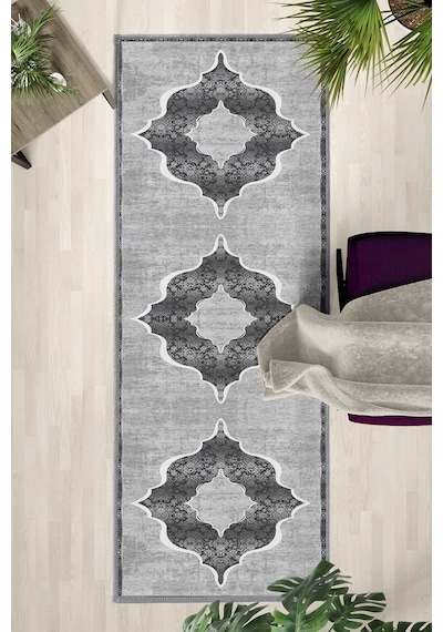 Ehl 136 Yıkanabilir Yolluk Açık Gri