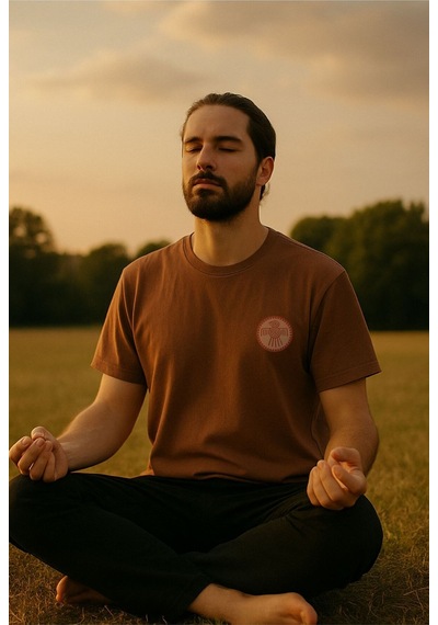 Oversize Unisex Toprak T-shirt - Maya Kuşu TOPRAK