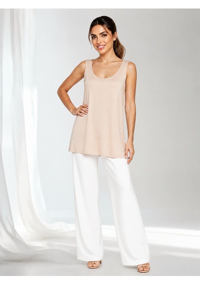 Nealirsanall.com Kadın Penye Oversize Kolsuz Salaş Tunik - U Yaka Dökümlü Uzun Atlet Beyaz Nealirsanall.com Kadın Penye Oversize Kolsuz Salaş Tunik - U Yaka Dökümlü Uzun Atlet Beyaz