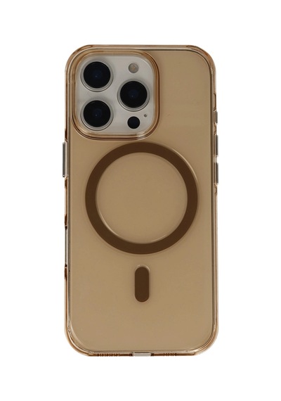 Joko Apple İphone 16 Pro Max Gleam Pc Sert Magsafe Kılıf - Şeffaf-gold 0.2M-Çok Renkli