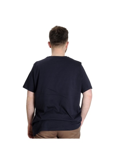 Mode Xl Büyük Beden Erkek T-Shirt Authentıc 23140 Lacivert 001