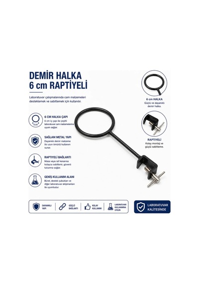 Demir Halka 6 Cm Raptiyeli