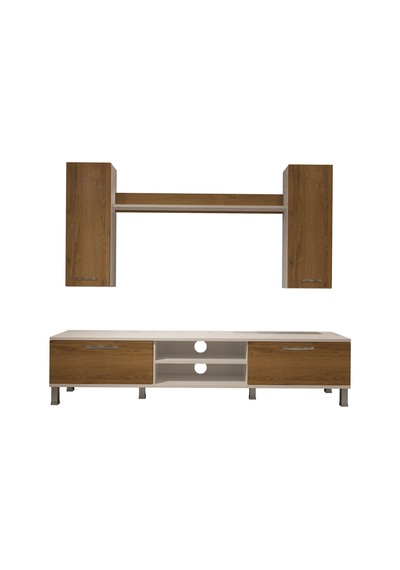Decoraktiv Eko 7 Mdf Dvd Krom Ayaklı Tv Ünitesi Tv Sehpası - Beyaz Pera Beyaz - Meşe Decoraktiv Eko 7 Mdf Dvd Krom Ayaklı Tv Ünitesi Tv Sehpası - Beyaz Pera Beyaz - Meşe