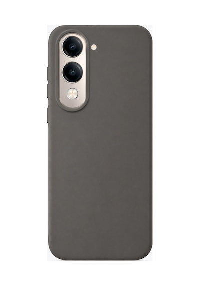 Vivo Y29 S Uyumlu İçi Kadife Kaplamalı Silikon Kılıf Airline Serisi Gri