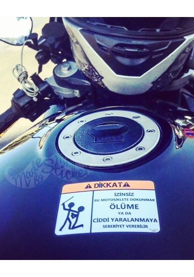 Bay Etiket Wrn2 Motoruma Dokunma Sticker