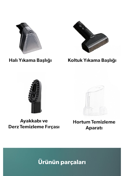 Homend Stain Taşınabilir Halı Koltuk Yıkama ve Leke Çıkarma Makinesi