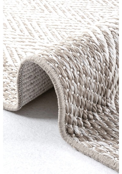 Hoom Rugs Nova 2001 Bej İnce Kaymaz Latex Tabanlı Sisal Halı