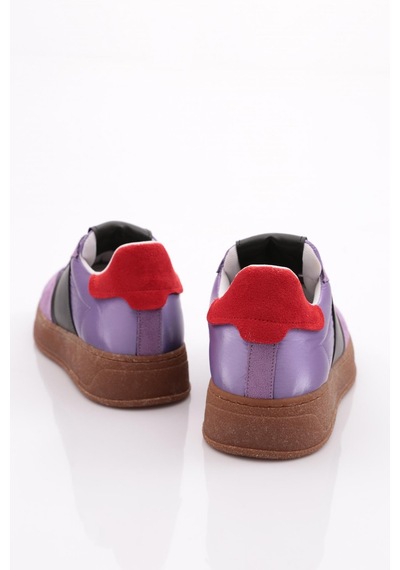 Dgn 1051 Kadin Bağcikli Spor Ayakkabi 1051-2007-R1246 Mor