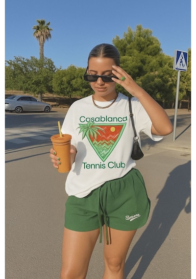 Cosablanca Tennıs Unisex Tişört Yb2 BEYAZ