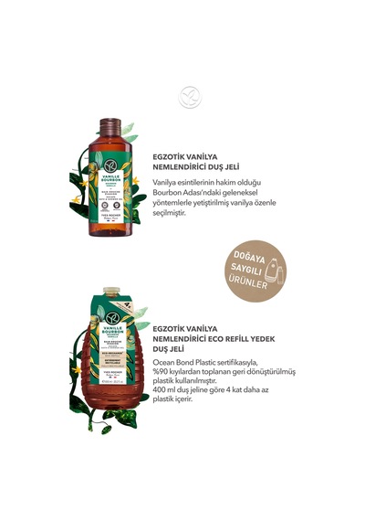 Yves Rocher Egzotik Vanilya Refill Yedek Duş Jeli Seti-9916996 600 Ml Diğer
