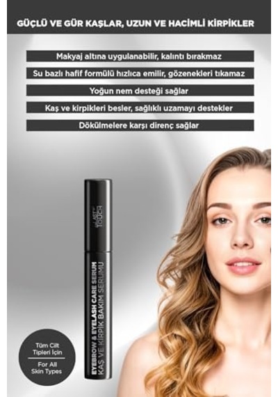 Tr Kaş Ve Kirpik Bakım Serumu, Besleyici Ve Güçlendirici 8 Ml Kolajen, Keratin, Biotin