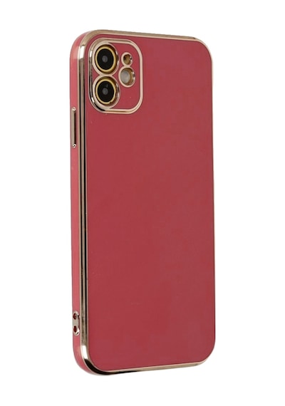 Apple Uyumlu iPhone 11 Kılıf Luxury Seri Kamera Korumalı Silikon Kapak Kırmızı