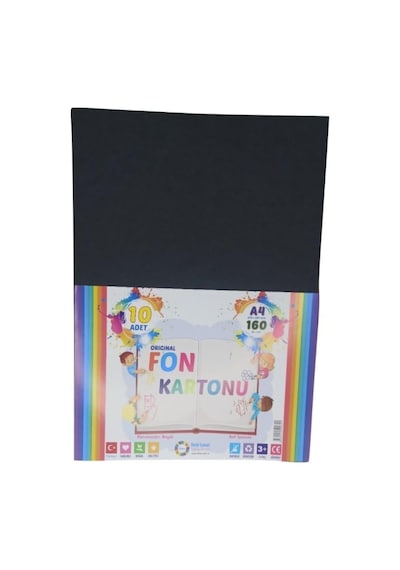 Bigibu Siyah A4 Ebat Fon Kartonu 90 Gr. 10 Adet 12991450501 Genel