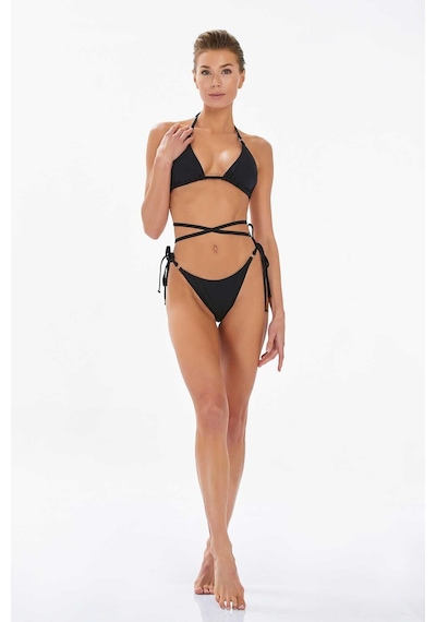 Lapieno Kadın Siyah Üçgen Bikini C6t2n7o3 001