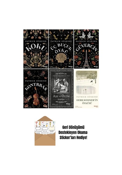 Patrick Süskind 6 Kitap Set + Okuma Sticker'ları