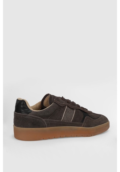 Lufian Alex Erkek Deri Sneaker Ayakkabı Kahve Rengi